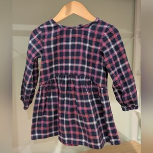 Harper Canyon Navy and Pink Plaid Dress